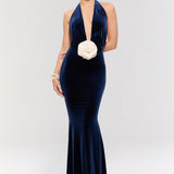 Alhambra Navy Gown Elbise