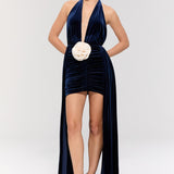The Heiress Navy Elbise