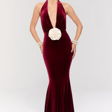 Alhambra Burgundy Gown Elbise