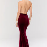 Alhambra Burgundy Gown Elbise