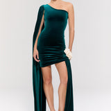 Empress Green Mini Elbise