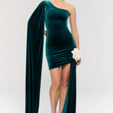 Empress Green Mini Elbise