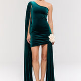 Empress Green Mini Elbise