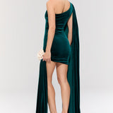 Empress Green Mini Elbise