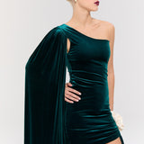 Empress Green Mini Elbise