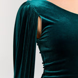 Empress Green Mini Elbise