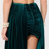 The Heiress Green Mini Elbise