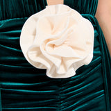 The Heiress Green Mini Elbise