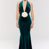 Alhambra Green Gown Elbise