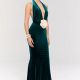 Alhambra Green Gown Elbise