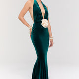 Alhambra Green Gown Elbise