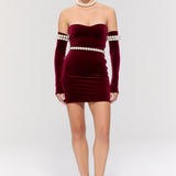 Eternal Mini Burgundy Elbise
