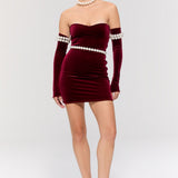 Eternal Mini Burgundy Elbise