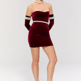 Eternal Mini Burgundy Elbise