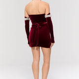 Eternal Mini Burgundy Elbise