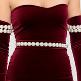 Eternal Mini Burgundy Elbise