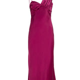 Silk Elbise Fuşya
