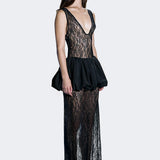 Bruma Lace Balloon Etek Maxi Elbise