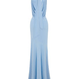 Livia Blue Long Elbise