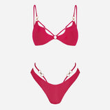 Raspberry Siren Bikini Set