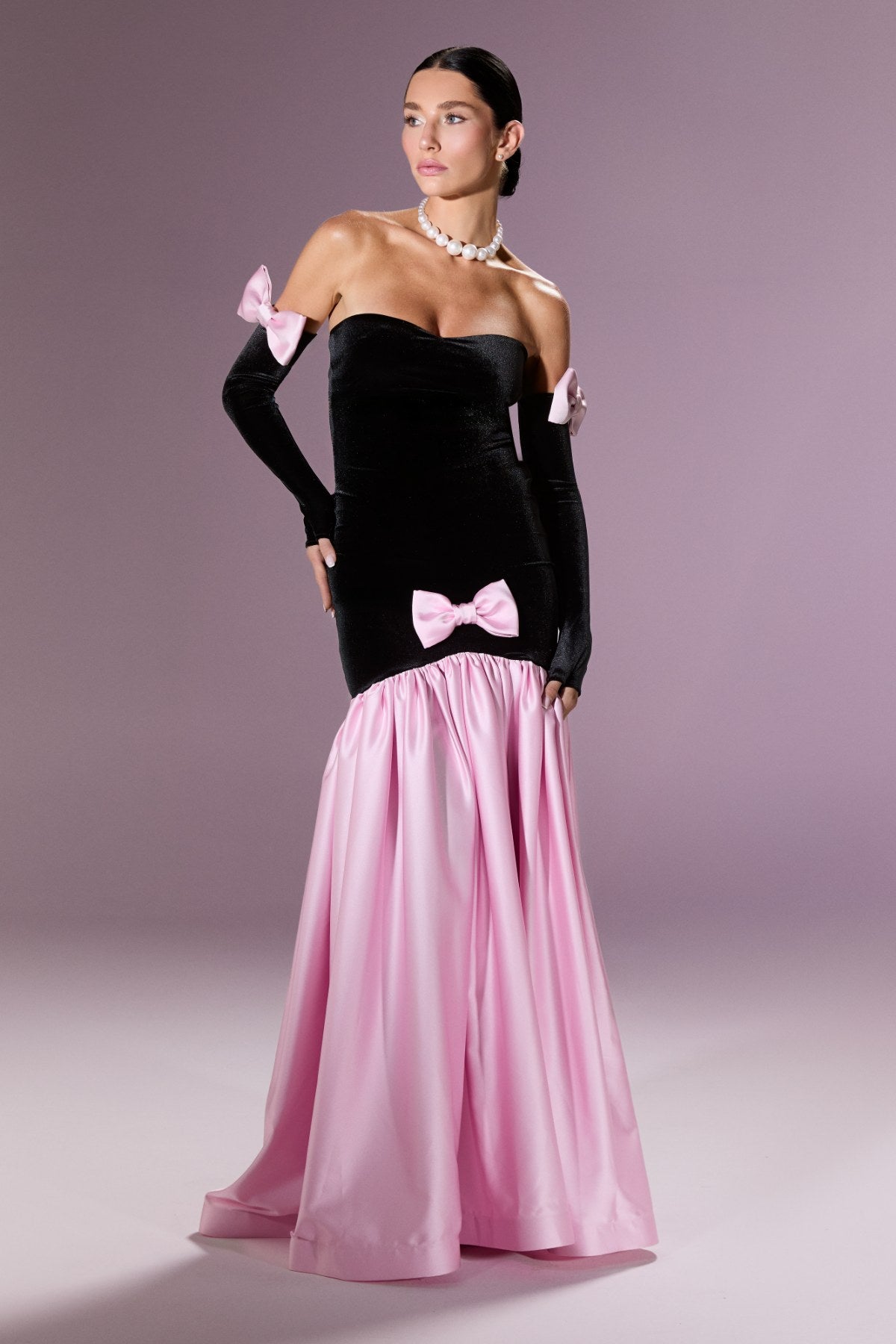 Marcelline Ribbon Gown Elbise - ÇOK RENKLİ - Nur Karaata