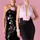 Gilded Society Dress Elbise - ÇOK RENKLİ - Nur Karaata