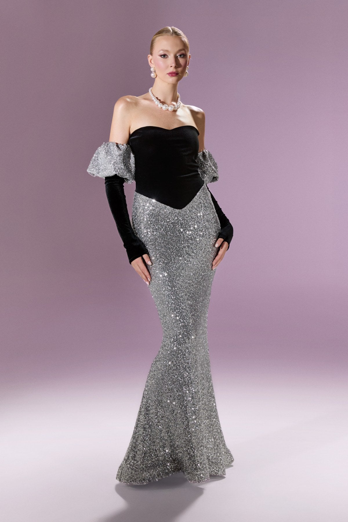 Alessia Gown Elbise - ÇOK RENKLİ - Nur Karaata