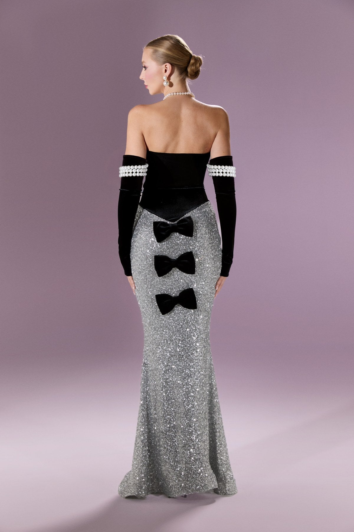 Pearl Affair Gown Elbise - ÇOK RENKLİ - Nur Karaata