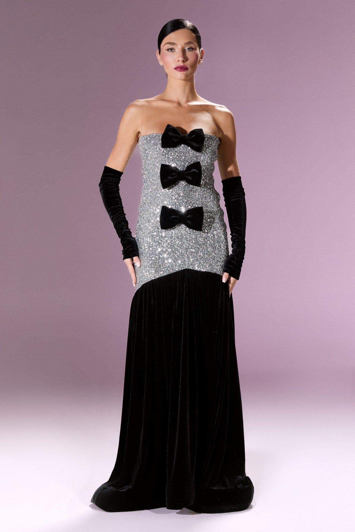 Gilded Ribbon Gown Elbise - ÇOK RENKLİ - Nur Karaata