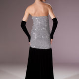 Gilded Ribbon Gown Elbise - ÇOK RENKLİ - Nur Karaata