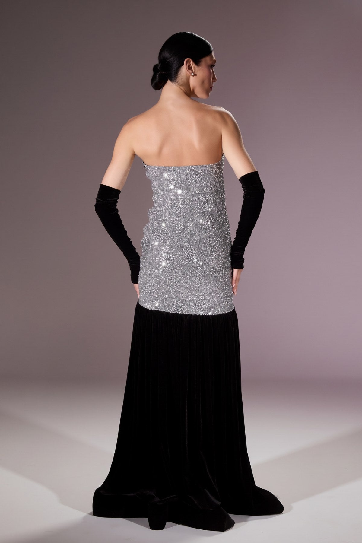 Gilded Ribbon Gown Elbise - ÇOK RENKLİ - Nur Karaata