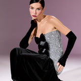 Gilded Ribbon Gown Elbise - ÇOK RENKLİ - Nur Karaata
