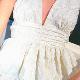 Raffled Lace Dress
