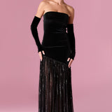 Florence Gown Elbise - Siyah - Nur Karaata