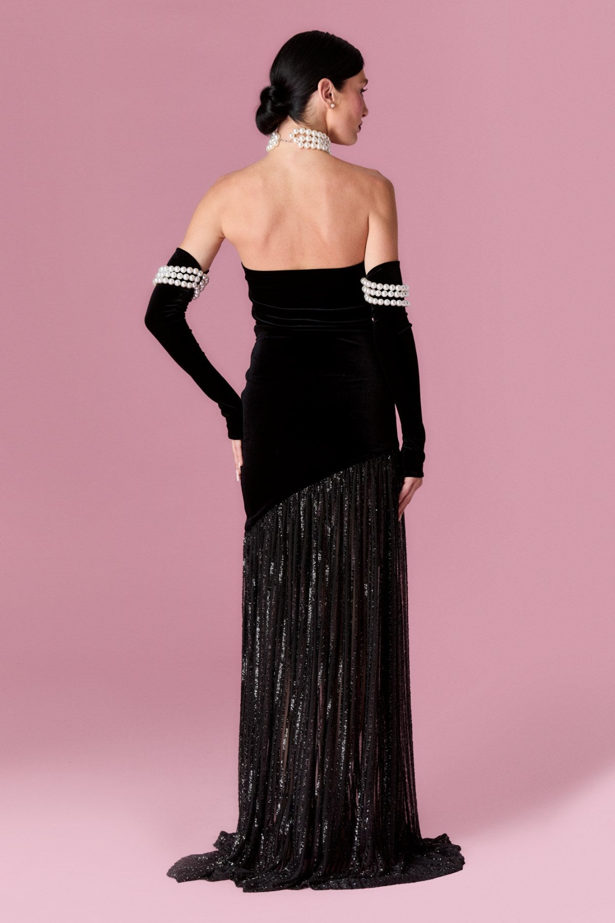 Starlight Gown Elbise - Siyah - Nur Karaata