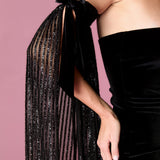 Graceful Swan Gown Elbise - Siyah - Nur Karaata