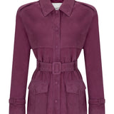 Dune Dark Purple Süet Safari Ceket