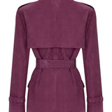 Dune Dark Purple Süet Safari Ceket