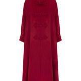 Scarlet Mandarin Oversize Yün Kaban