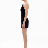 Lacivert Kadife Mini Bodycon Elbise