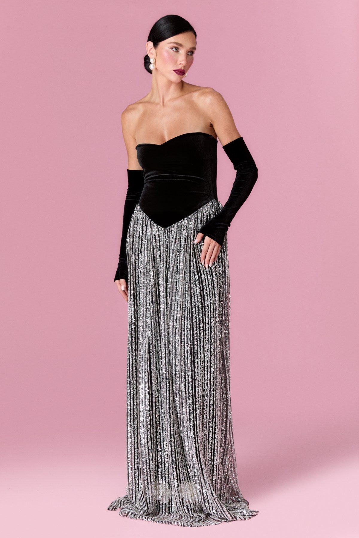 Cosette Gown Elbise - ÇOK RENKLİ - Nur Karaata