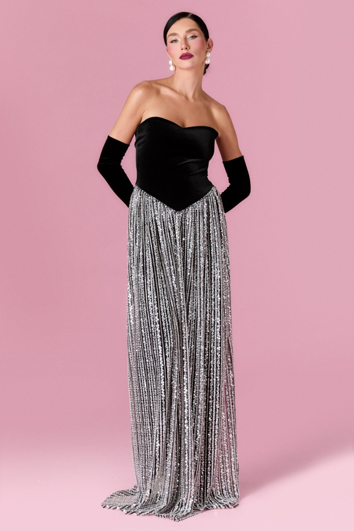 Cosette Gown Elbise - ÇOK RENKLİ - Nur Karaata