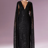 Giovanna Gown Elbise - Siyah - Nur Karaata