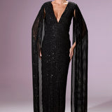 Giovanna Gown Elbise - Siyah - Nur Karaata