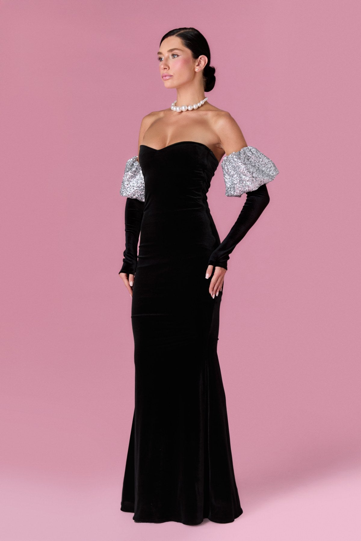Anastelle Gown Elbise - ÇOK RENKLİ - Nur Karaata