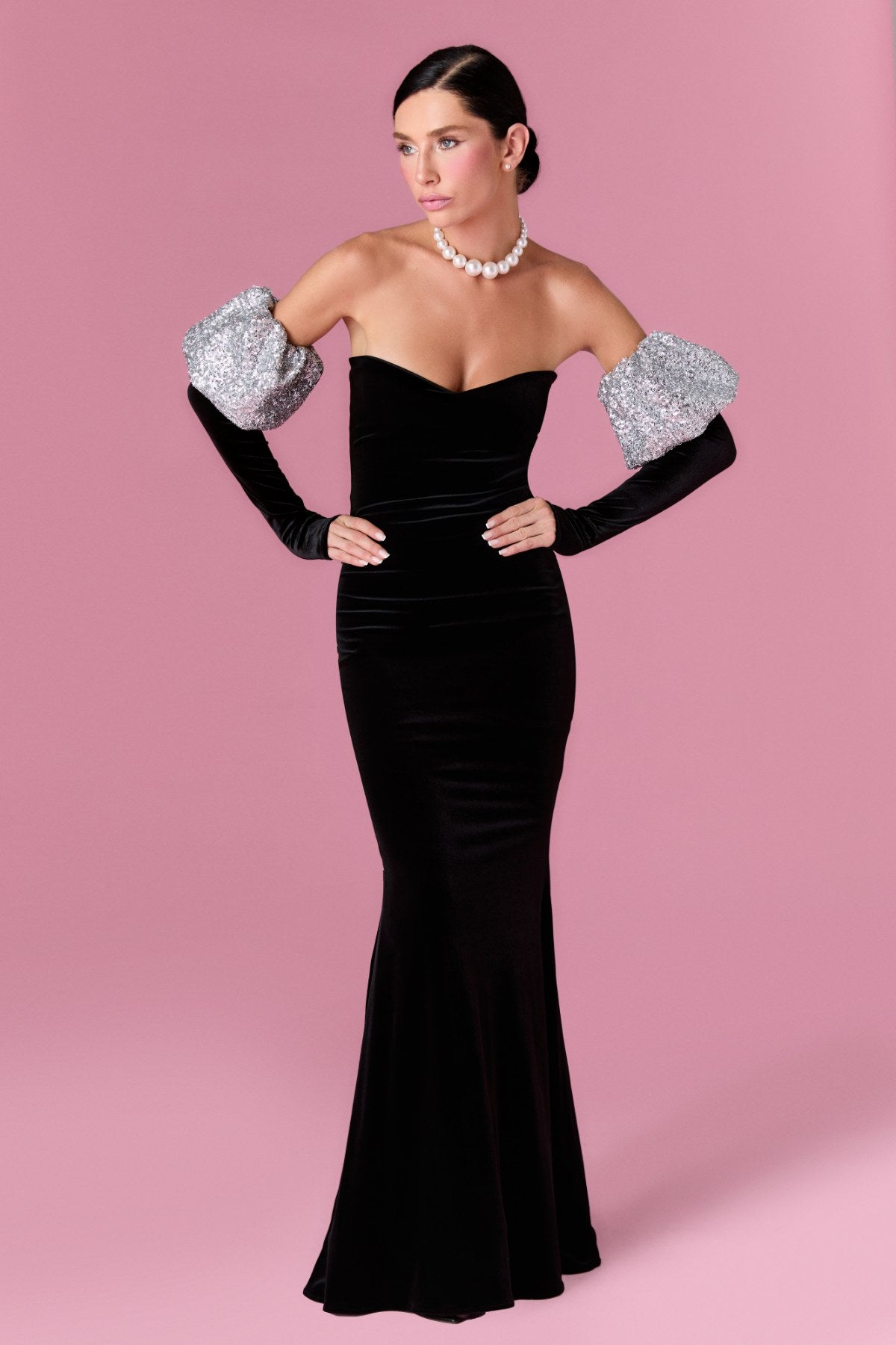 Anastelle Gown Elbise - ÇOK RENKLİ - Nur Karaata