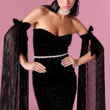 Daisy Gown Elbise - Siyah - Nur Karaata