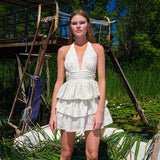 Raffled Lace Dress