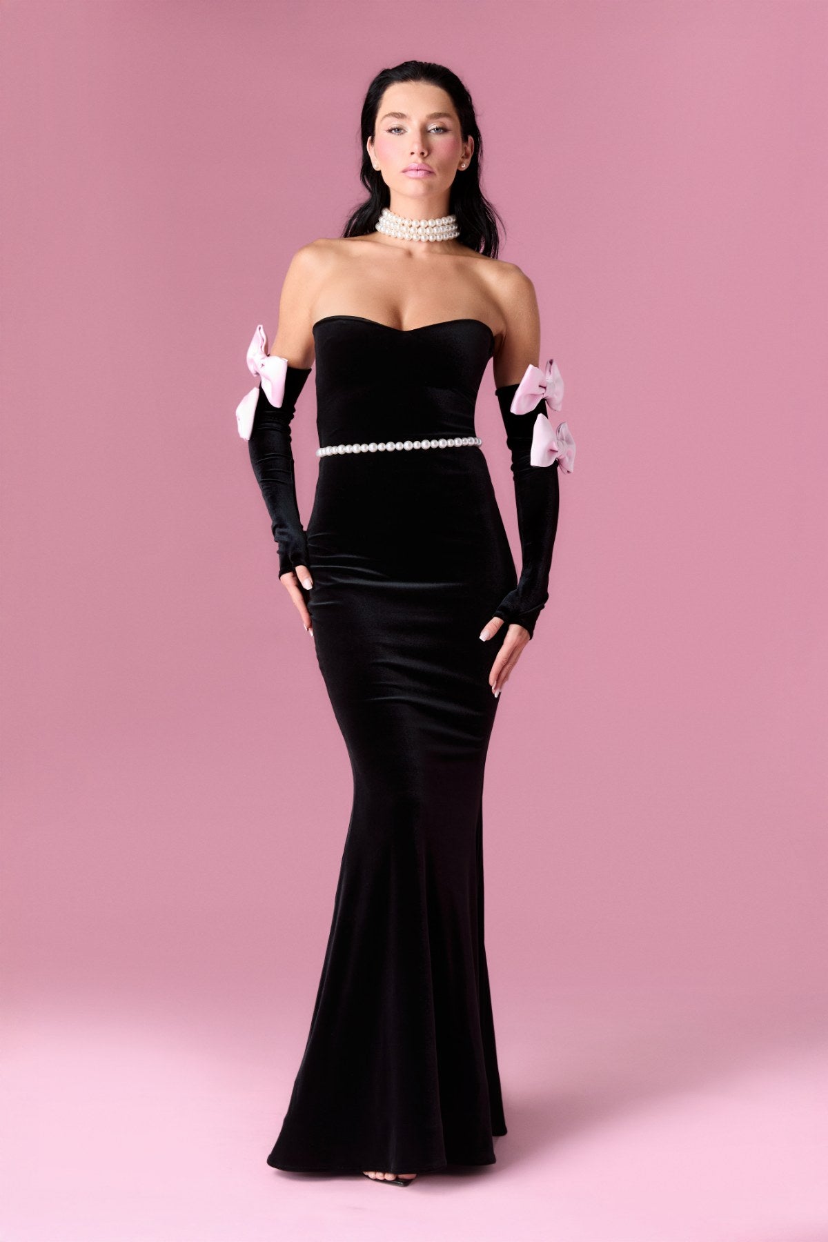 Velvet Grace Dress Elbise - ÇOK RENKLİ - Nur Karaata