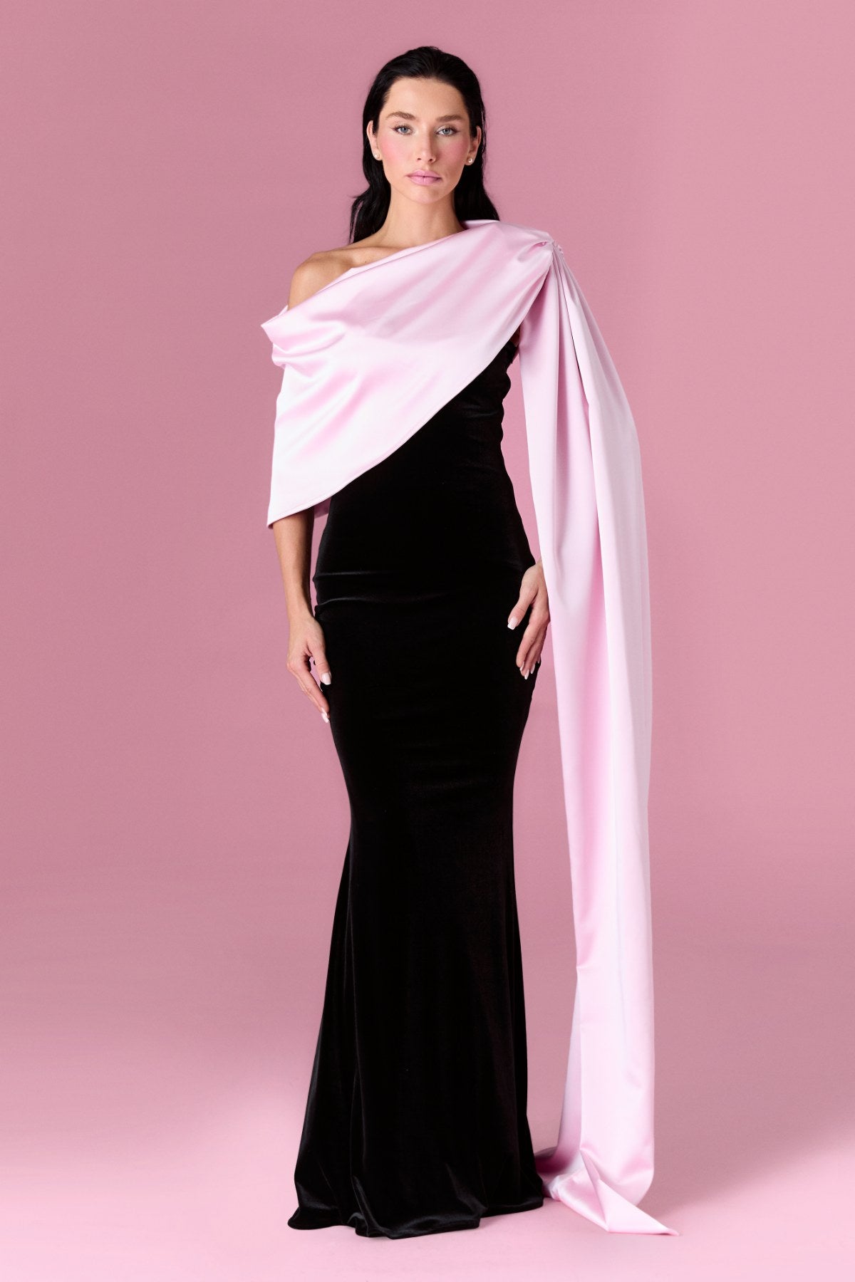 Amoura Gown Elbise - ÇOK RENKLİ - Nur Karaata